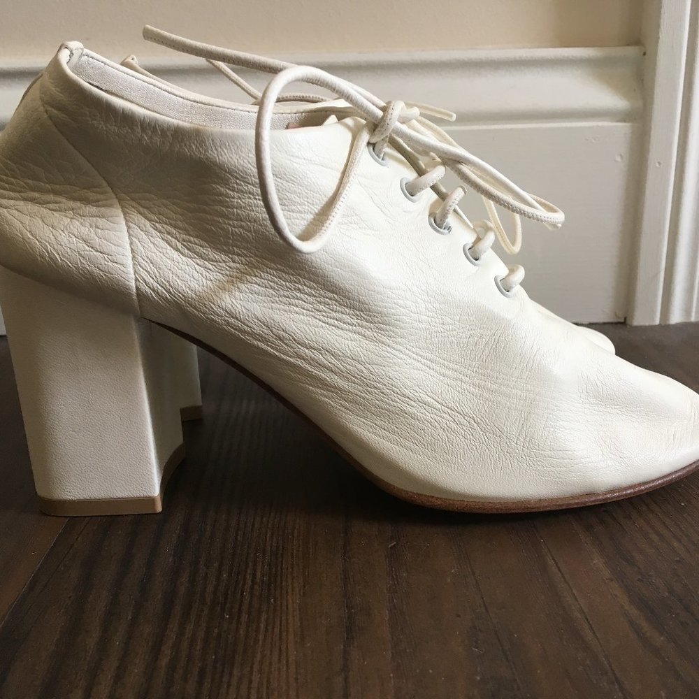 Celine soft dance lace up loafers booties sz 35